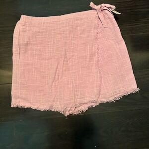 🪻Wrap Skort with Tie Front